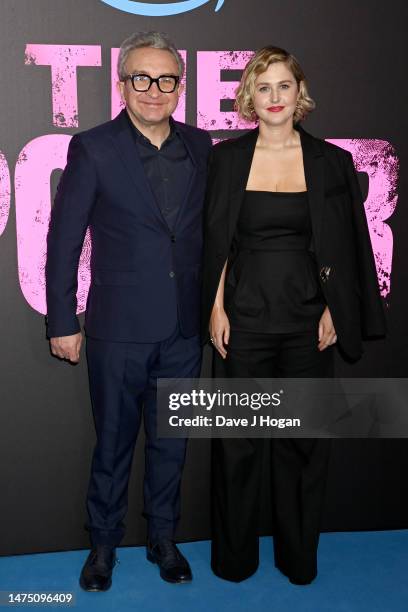 Eddie Marsan and Ria Zmitrowicz arrive at the UK premiere of "The Power" at Odeon Luxe Leicester Square on March 21, 2023 in London, England.