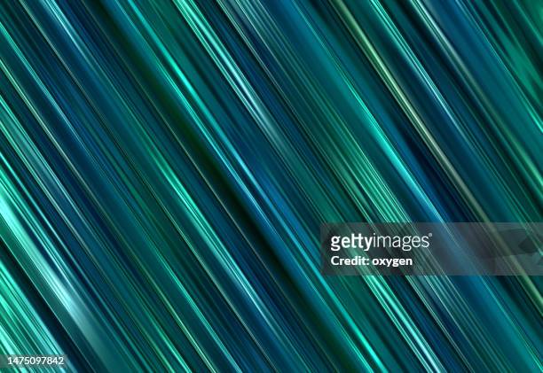 abstract motion blur striped blue green tilt background - speed line stock pictures, royalty-free photos & images