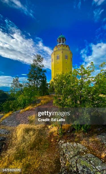 haukkavuori sightseeing tower in kotka - kotka finland bildbanksfoton och bilder