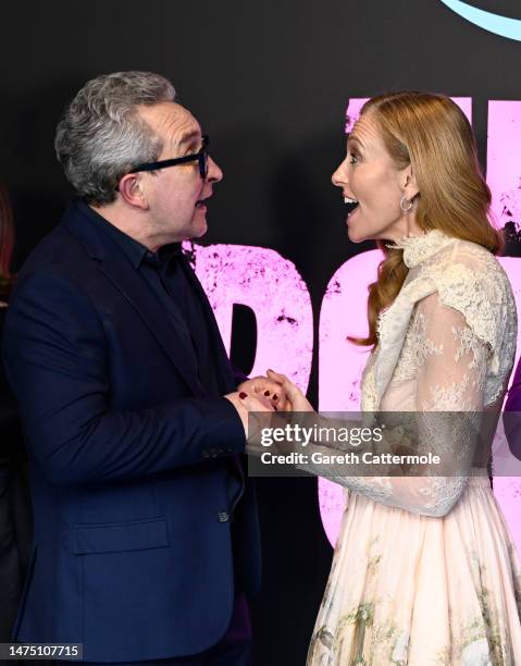 Eddie Marsan and Toni Collette attending the UK premiere of "The Power" at ODEON Luxe West End on March 21, 2023 in London, England.