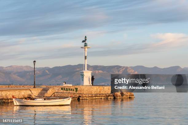 boat, nafplio - fisherman stock pictures, royalty-free photos & images