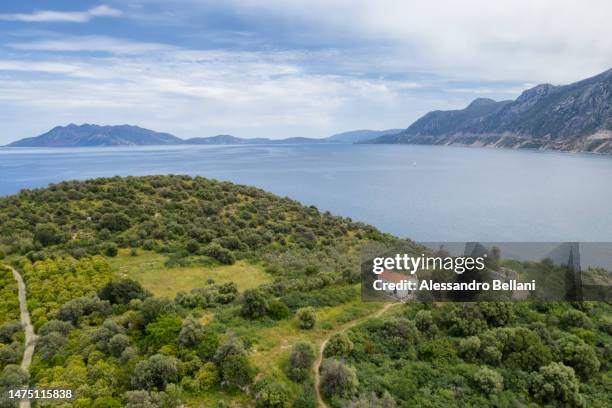 curch of epidaurus, greece - epidaurus greece stock pictures, royalty-free photos & images