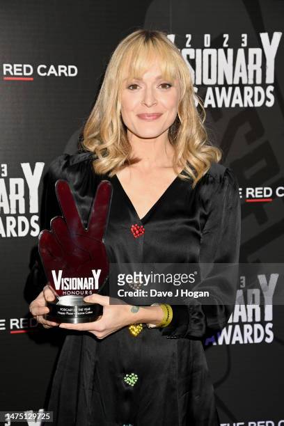Winner of the award for Podcast of the year for "Happy Place" Fearne Cotton attends the Visionary Arts Awards 2023 at Ham Yard Hotel on March 21,...