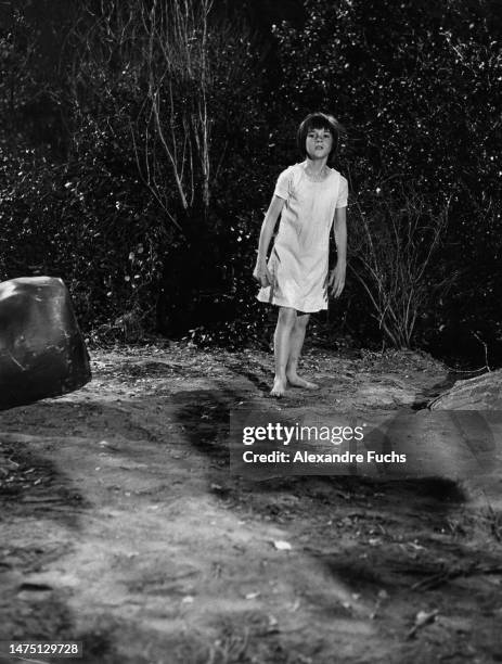 Actress Mary Badham in a scene of the film "To Kill A Mockingbird", in 1961 at Monroeville, Alabama.