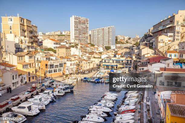 vallon des auffes. marseille, provence-alpes-cote d'azur, france. - weitwinkel 個照片及圖片檔