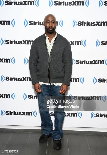 Actor D.B Woodside visits SiriusXM Studios on March 21, 2023 in New York City.