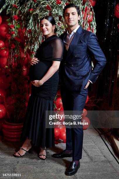 Maria Garcia de Jaime and Tomas Paramo attend the red carpet for the "Mujeres Fearless" 2023 Awards at Flamenco de Leones on March 21, 2023 in...