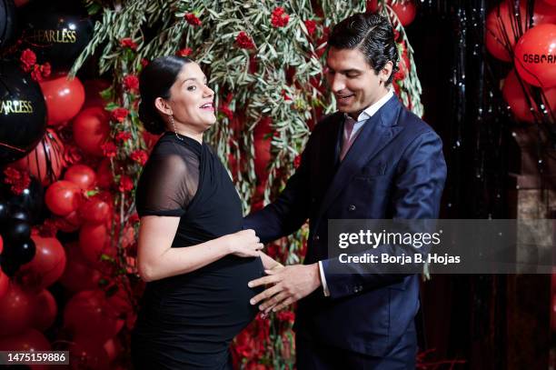 Maria Garcia de Jaime and Tomas Paramo attend the red carpet for the "Mujeres Fearless" 2023 Awards at Flamenco de Leones on March 21, 2023 in...