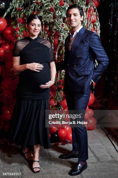 Maria Garcia de Jaime and Tomas Paramo attend the red carpet for the "Mujeres Fearless" 2023 Awards at Flamenco de Leones on March 21, 2023 in...