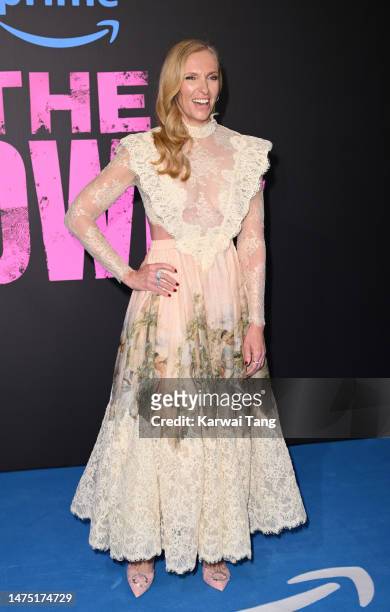Toni Collette arrives at the UK premiere of "The Power" at Odeon Luxe Leicester Square on March 21, 2023 in London, England.