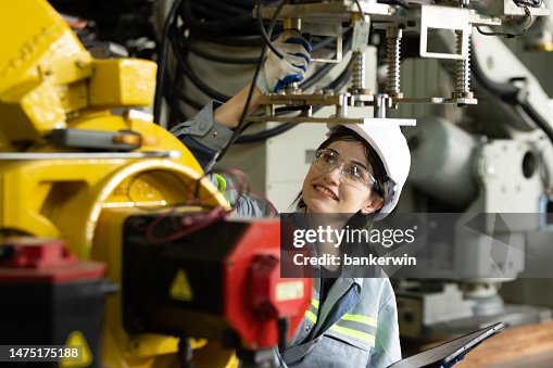 Machine Operation Knowledge Girls 2,600 Woman Operating Machine Stock Photos, High-Res Pictures, and ...
