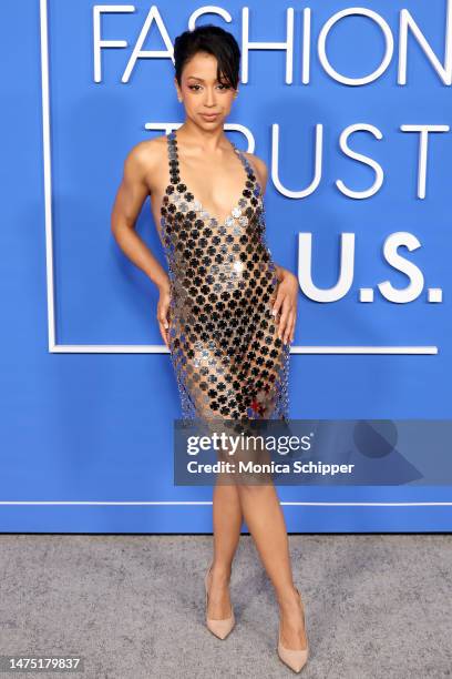 Liza Koshy attends the Fashion Trust US Awards at Goya Studios on March 21, 2023 in Los Angeles, California.
