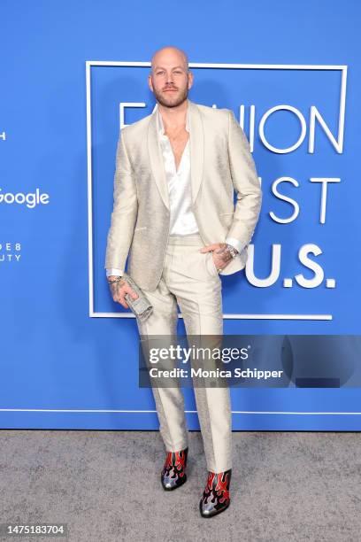 Johnny Wujek attends the Fashion Trust US Awards at Goya Studios on March 21, 2023 in Los Angeles, California.
