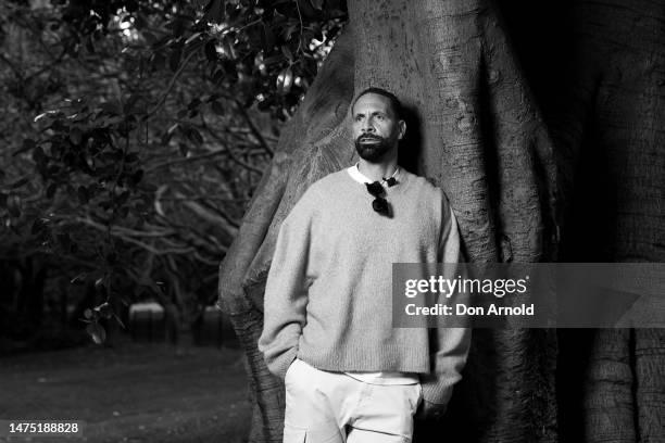 Rio Ferdinand poses during the WeAre8 Changemakers 2023 event at PCYC Woolloomooloo on March 22, 2023 in Sydney, Australia.