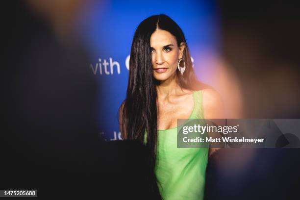 Demi Moore attends the Fashion Trust US Awards at Goya Studios on March 21, 2023 in Los Angeles, California.