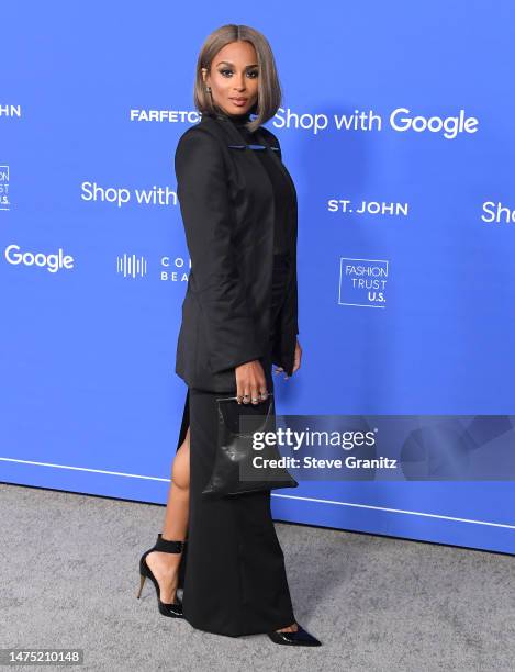 Ciara arrives at the Fashion Trust US Awards at Goya Studios on March 21, 2023 in Los Angeles, California.