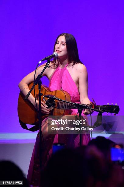 Scout LaRue Willis performs onstage during the Fashion Trust U.S. Awards 2023 at Goya Studios on March 21, 2023 in Los Angeles, California.