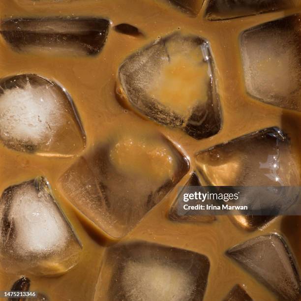 iced coffee close up - iced coffee stock pictures, royalty-free photos & images
