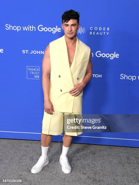 Gavin Leatherwood arrives at the Fashion Trust US Awards at Goya Studios on March 21, 2023 in Los Angeles, California.