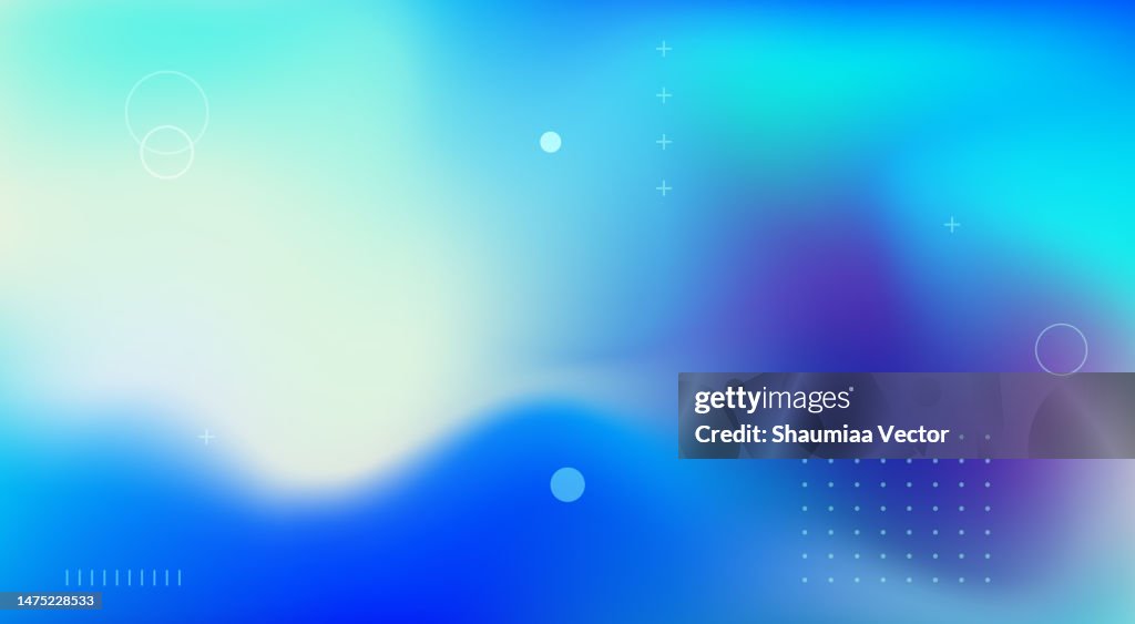 Verschwommener farbiger Farbverlauf abstraktes Hintergrunddesign mit geometrischem Formelementdesign