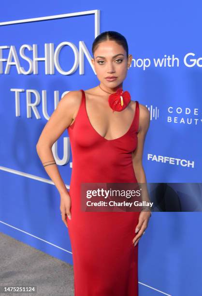 Inanna Sarkis attends the Fashion Trust U.S. Awards 2023 at Goya Studios on March 21, 2023 in Los Angeles, California.