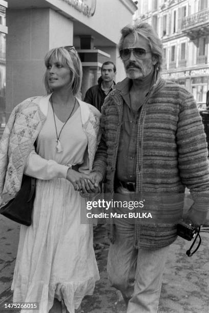 Portrait de l'actrice américaine Bo Derek et de son mari John Derek le 28 septembre 1981