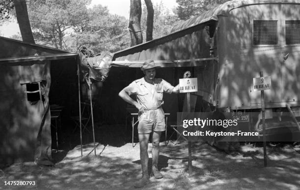 Soldat de l'armée française en Algérie, en octobre 1956.