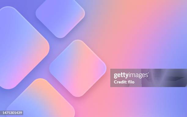 transparent modern gradient diamond shapes abstract background - lava lamp stock illustrations