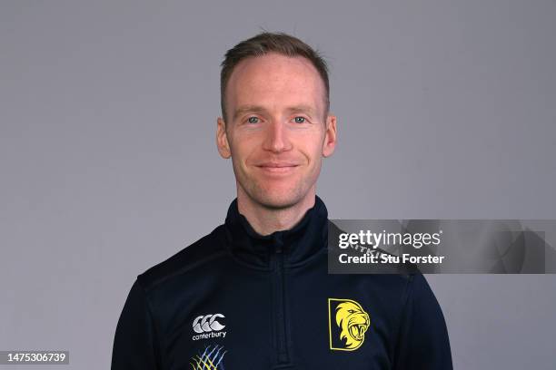 Durham S&C Coach Tom O' Neil pictured during the photocall ahead of the 2023 season at Seat Unique Riverside on March 22, 2023 in Chester-le-Street,...