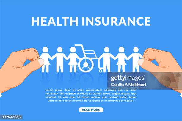 illustrations, cliparts, dessins animés et icônes de concept créatif d’origami, assurance maladie. - picto handicap