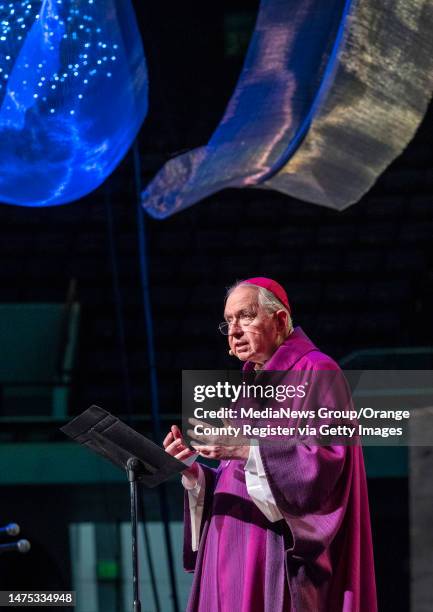 Anaheim, CA Archbishop of Los Angeles Jose Gomez celebrates Mass at the annual Religious Education Congress Youth Day, a Catholic teaching conference...