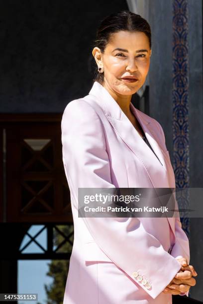 Princess Lalla Meryem of Morocco during the visit of Queen Maxima of The Netherlands on March 22, 2023 in Rabat, Morocco. Queen Maxima is in Morocco...