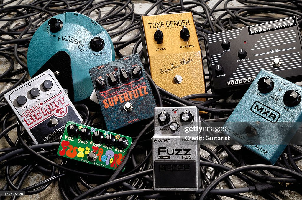 Fuzz Effects Pedals Studio Shoot