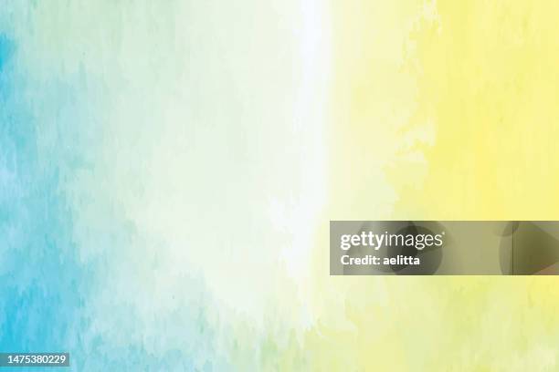 abstract blue-yellow watercolor background. - muted colors stock illustrations