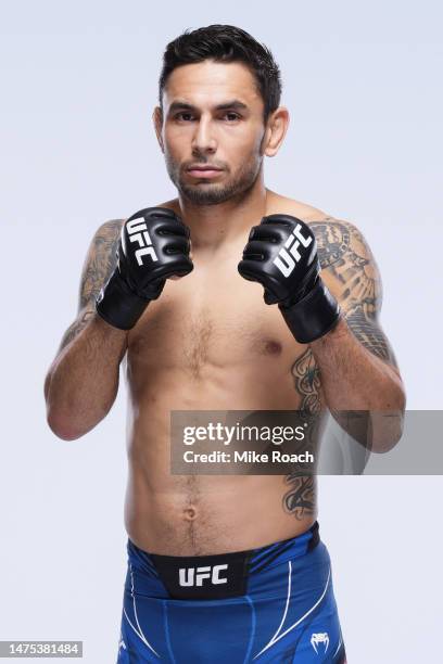 Alex Perez poses for a portrait during a UFC photo session on March 22, 2023 in San Antonio, Texas.