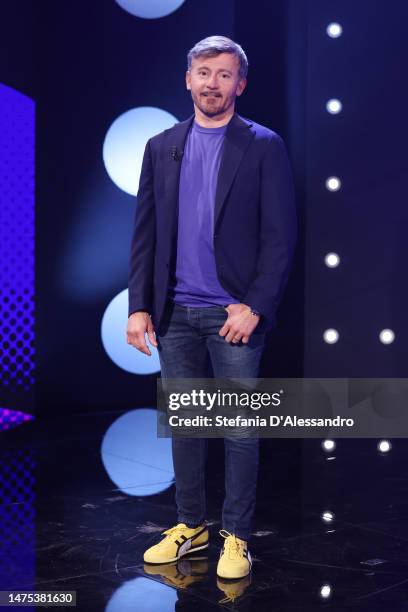 Max Biaggi attends the "Stasera C'è Cattelan" Tv Show on March 22, 2023 in Milan, Italy.