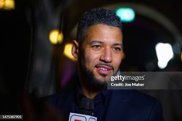 Jobi McAnuff attends the Football Black List awards evening at Battersea Arts Centre on March 22, 2023 in Battersea, England.