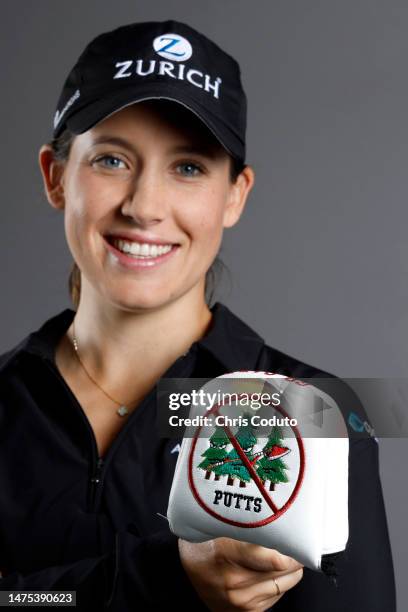 Albane Valenzuela of Switzerland poses for a portrait at Superstition Mountain Golf and Country Club on March 22, 2023 in Apache Junction, Arizona.