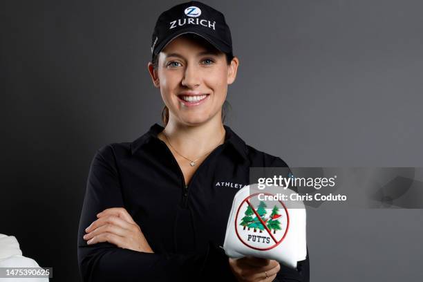 Albane Valenzuela of Switzerland poses for a portrait at Superstition Mountain Golf and Country Club on March 22, 2023 in Apache Junction, Arizona.