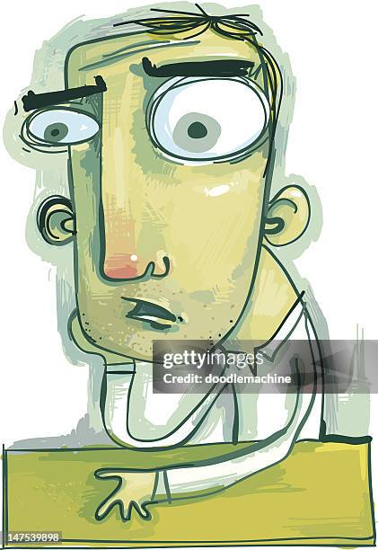 worried mind - stressed funny stock illustrations