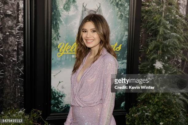 Nicole Maines attends the World Premiere of Season Two of Showtime's "Yellowjackets" at TCL Chinese Theatre on March 22, 2023 in Hollywood,...