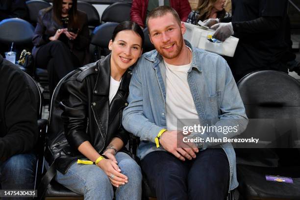 Vladislav Gavrikov attends a basketball game between the Los Angeles Lakers and the Phoenix Suns at Crypto.com Arena on March 22, 2023 in Los...