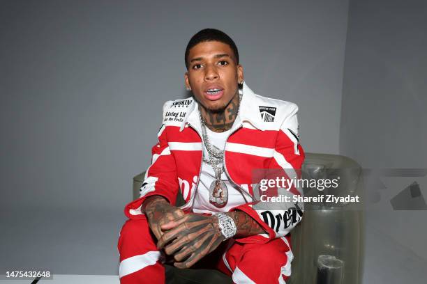 Choppa attends NLE Choppa "Cottonwood2" NYC Listening Party on March 22, 2023 in New York City.