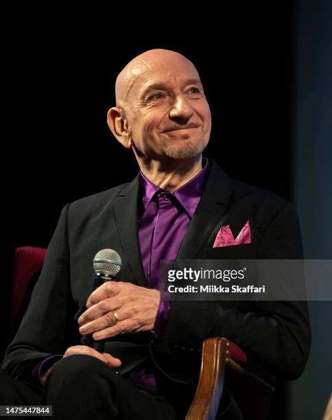 Actor Ben Kingsley participates in Q&A session at Opening night premiere of "Jules" at 2023 Sonoma International Film Festival on March 22, 2023 in...