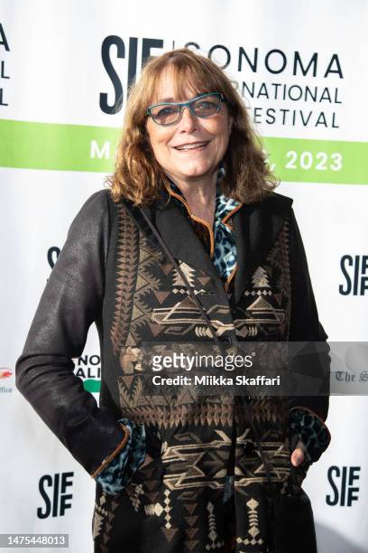 Karen Allen arrives at Opening night premiere of "Jules" at 2023 Sonoma International Film Festival on March 22, 2023 in Sonoma, California.