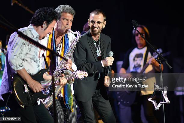 Ringo Starr and his All-Starr Band perform at Ruth Eckerd Hall on July 1, 2012 in Clearwater, Florida.