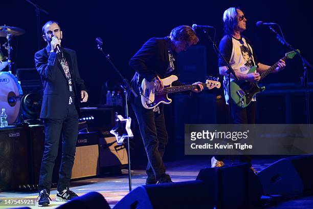 Ringo Starr and his All-Starr Band perform at Ruth Eckerd Hall on July 1, 2012 in Clearwater, Florida.