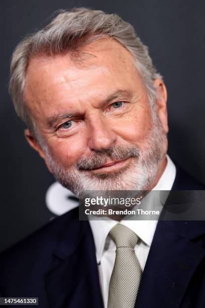 Sam Neill attends the world premiere of "The Portable Door" at Hoyts Entertainment Quarter on March 23, 2023 in Sydney, Australia.