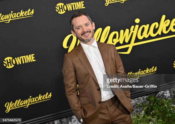 Elijah Wood attends the World Premiere of Season Two of Showtime's "Yellowjackets" at TCL Chinese Theatre on March 22, 2023 in Hollywood, California.