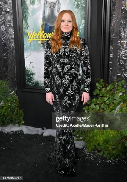 Lauren Ambrose attends the World Premiere of Season Two of Showtime's "Yellowjackets" at TCL Chinese Theatre on March 22, 2023 in Hollywood,...